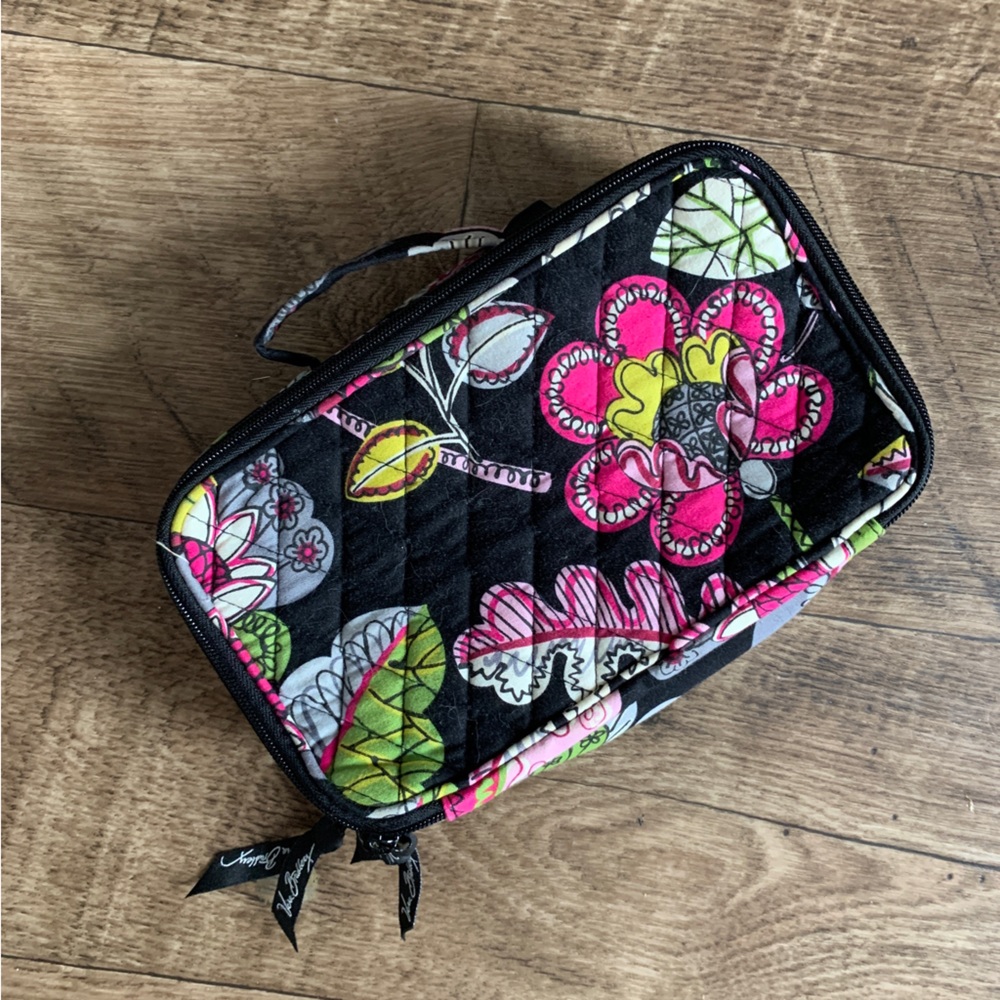 Vera Bradley moon blooms makeup travel bag